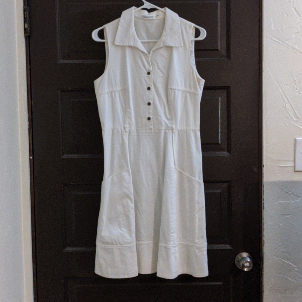 White Calvin Klein Dress